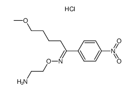 5-Methoxy-4'-nitrovalerophenone O-(2-aminoethyl)oxime hydrochloride Structure