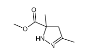1H-Pyrazole-5-carboxylic acid,4,5-dihydro-3,5-dimethyl-,methyl ester Structure
