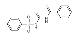 Benzenecarbothioamide,N-[[(phenylsulfonyl)amino]carbonyl]-结构式