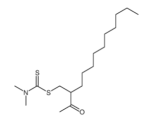 2-acetyldodecyl N,N-dimethylcarbamodithioate Structure