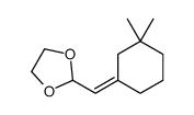 2-[(3,3-dimethylcyclohexylidene)methyl]-1,3-dioxolane Structure