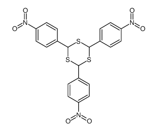 2,4,6-tris(4-nitrophenyl)-1,3,5-trithiane Structure