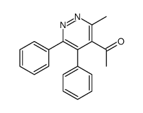 1-(3-methyl-5,6-diphenylpyridazin-4-yl)ethanone Structure