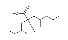 2-ethyl-4-methyl-2-(2-methylpentyl)heptanoic acid结构式