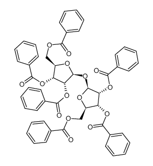 2,3,5-Tri-O-benzoyl-β-D-ribofuranosyl 2,3,5-tri-O-benzoyl-β-D-ribofuranoside结构式