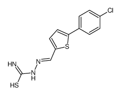 [[5-(4-chlorophenyl)thiophen-2-yl]methylideneamino]thiourea结构式