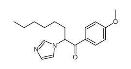 2-imidazol-1-yl-1-(4-methoxyphenyl)octan-1-one Structure