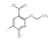 Pyridazine, 6-chloro-3-ethoxy-4-nitro-, 1-oxide结构式