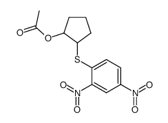 1-Acetoxy-2-(2,4-dinitrophenylthio)cyclopentan Structure