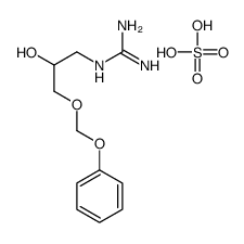 (C-azaniumylcarbonimidoyl)-[2-hydroxy-3-(phenoxymethoxy)propyl]azanium,sulfate结构式