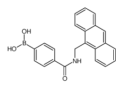 [4-(anthracen-9-ylmethylcarbamoyl)phenyl]boronic acid Structure