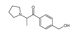 1-[4-(hydroxymethyl)phenyl]-2-pyrrolidin-1-ylpropan-1-one结构式