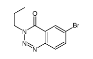 6-bromo-3-propyl-1,2,3-benzotriazin-4-one结构式