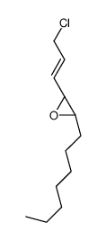 (2S,3S)-2-(3-chloroprop-1-enyl)-3-heptyloxirane结构式