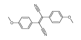 trans-1,2-Dicyano-1,2-bis(4-methoxyphenyl)ethylene结构式