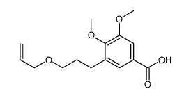 3,4-dimethoxy-5-(3-prop-2-enoxypropyl)benzoic acid Structure