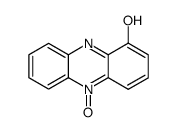 1-Hydroxyphenazine 5-oxide structure