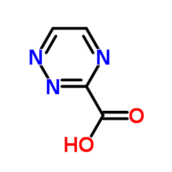 1,2,4-三嗪-3-甲酸结构式