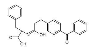 (2S)-2-[3-(4-benzoylphenyl)propanoylamino]-3-phenylpropanoic acid Structure