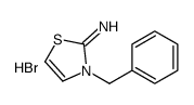 3-benzyl-1,3-thiazol-3-ium-2-amine,bromide结构式