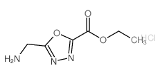 ETHYL 5-(AMINOMETHYL)-1,3,4-OXADIAZOLE-2-CARBOXYLATE HYDROCHLORIDE structure