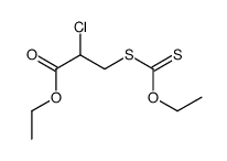 ethyl 2-chloro-3-ethoxycarbothioylsulfanylpropanoate结构式
