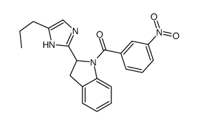 (3-nitrophenyl)-[2-(5-propyl-1H-imidazol-2-yl)-2,3-dihydroindol-1-yl]methanone Structure