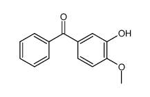 3-hydroxy-4-methoxy-benzophenone结构式