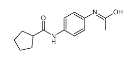 Cyclopentanecarboxamide, N-[4-(acetylamino)phenyl]- (9CI) structure