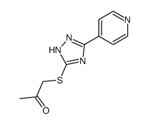 1-[[5-(4-Pyridinyl)-1H-1,2,4-triazol-3-yl]thio]-2-propanone结构式