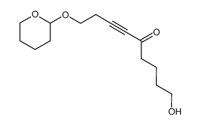 9-hydroxy-1-((tetrahydro-2H-pyran-2-yl)oxy)non-3-yn-5-one结构式