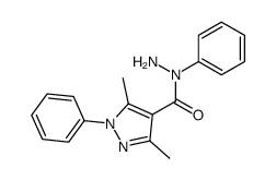 3,5-dimethyl-1-phenyl-1H-pyrazole-4-carboxylic acid N-phenyl-hydrazide结构式