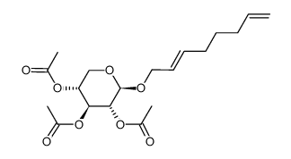 (E)-octa-2',7'-dienyl 2,3,4-tri-O-acetyl-β-D-xylopyranoside Structure