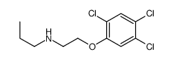 N-[2-(2,4,5-trichlorophenoxy)ethyl]propan-1-amine结构式