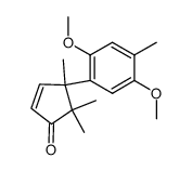 4-(2,5-dimethoxy-4-methylphenyl)-4,5,5-trimethyl-cyclopent-2-enone Structure