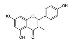 5,7-dihydroxy-2-(4-hydroxyphenyl)-3-methylchromen-4-one结构式