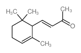 4-(2,6,6-trimethyl-2-cyclohexen-1-yl)-3-buten-2-one structure