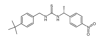 N-(4-t-butylbenzyl)-N'-[(1R)-1-(4-nitrophenyl)ethyl]thiourea结构式