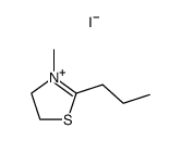 3-methyl-2-propyl-4,5-dihydro-thiazolium, iodide结构式