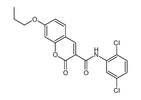 N-(2,5-dichlorophenyl)-2-oxo-7-propoxychromene-3-carboxamide结构式