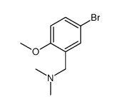 (5-溴-2-甲氧基苄基)-二甲胺结构式