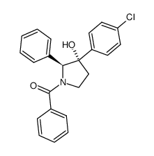((2S,3S)-3-(4-chlorophenyl)-3-hydroxy-2-phenylpyrrolidin-1-yl)(phenyl)methanone Structure