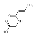 2-(but-2-enoylamino)acetic acid Structure