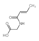 2-(but-2-enoylamino)acetic acid structure