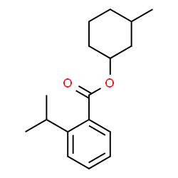 2-(isopropyl)-5-methylcyclohexyl benzoate structure