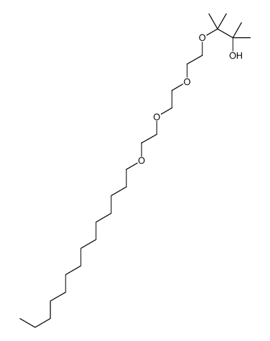 2,3-dimethyl-3-[2-[2-(2-tetradecoxyethoxy)ethoxy]ethoxy]butan-2-ol结构式