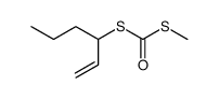 S-(hex-1-en-3-yl)S-methyl carbonodithioate结构式