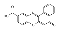 5-oxo-5H-benzo[a]phenoxazine-10-carboxylic acid结构式