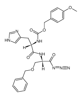 Z(OMe)-His-Ser(Bzl)-N3结构式