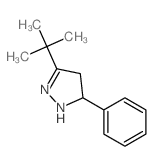 1H-Pyrazole,3-(1,1-dimethylethyl)-4,5-dihydro-5-phenyl-结构式